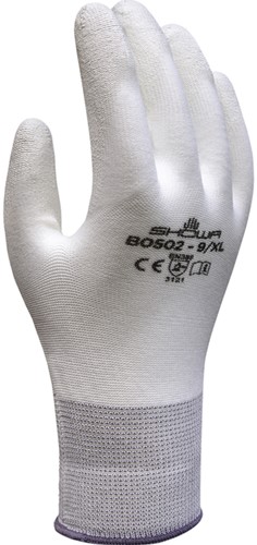 Griphandschoen Showa B0502 S wit