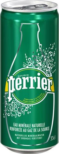 Water Perrier bruisend blik 330ml