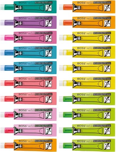 Markeerstiftinkt STABILO 070 assorti set à 20 stuks