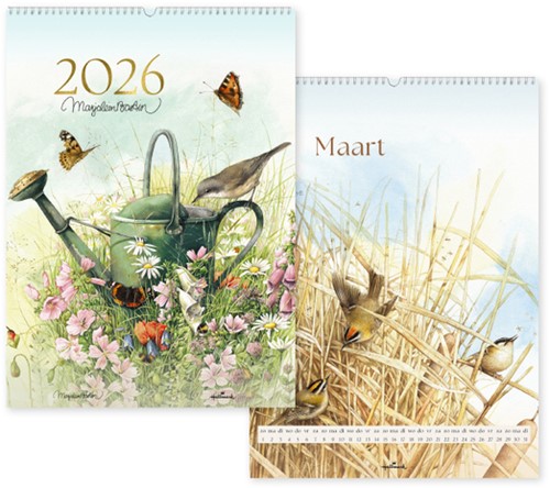 Maandkalender 2026 Marjolein Bastin XL 1maand/1pagina