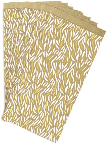 Cadeauzak Clairfontaine 12x24x4.5cm kraft golven 50 stuks