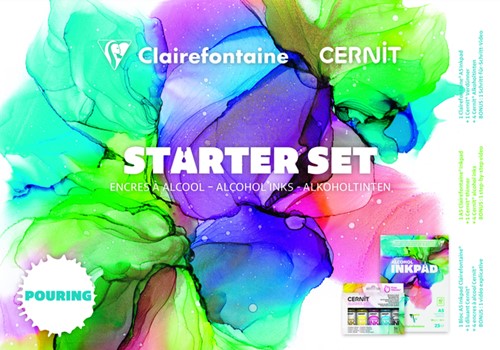 Alcoholinkt Clairfontaine & Cernit starterset 8-delig