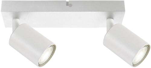 Plafondspot Integral Siena 2 spot IP20 GU10 wit