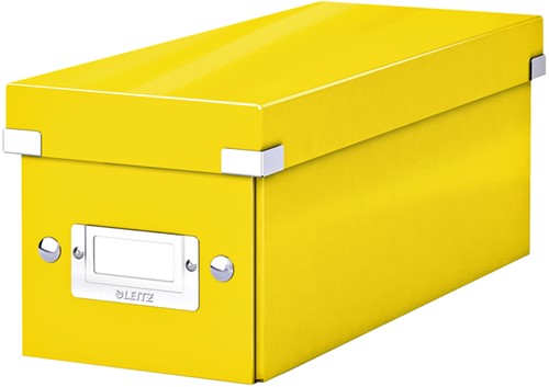 CD-opbergdoos Leitz Click & Store WOW  gerecycled karton 143 x 136 x 352 mm geel
