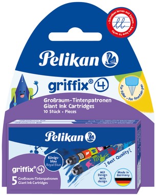 Inktpatroon Pelikan Griffix blauw op blister