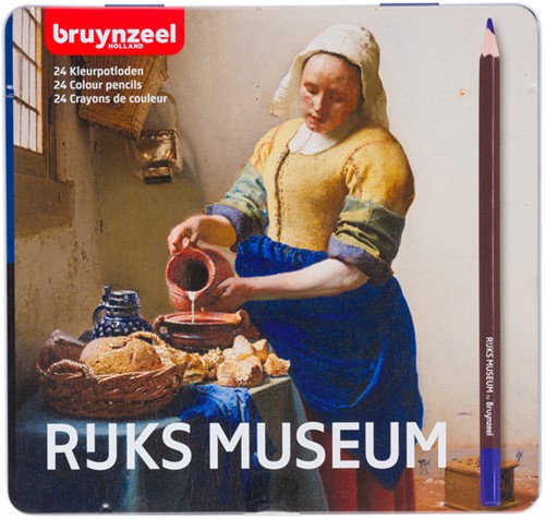 Kleurpotloden Bruynzeel Melkmeisje blik à 24 stuks assorti