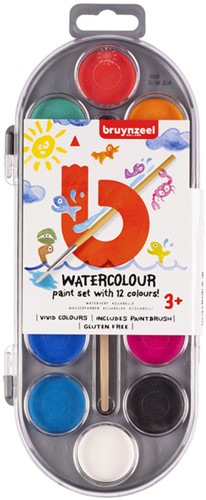 Verfdoos Bruynzeel Kids 12 kleuren