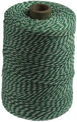 Katoentouw, groen-wit