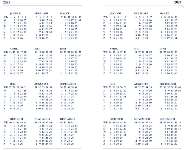 Agenda 2025 Ryam Memoplan 7 Plus Mundior 7dagen/2pagina's assorti