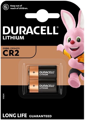 Batterij Duracell 2x CR2 Lithium zwart