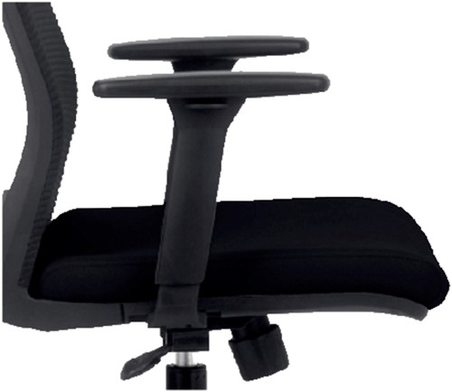 Armlegger Euroseats Evora verstelbaar zwart set van 2 stuks