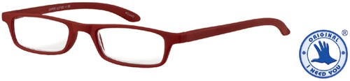 Leesbril I Need You +1.00 dpt Zipper rood