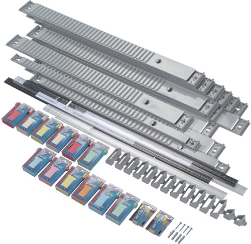 Planbord Djois jaar 35vaks grijs