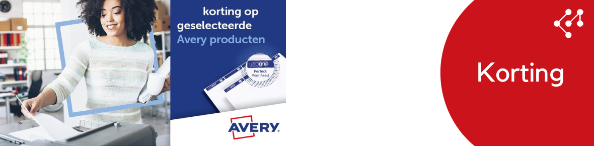 Avery etiket met ultagrip