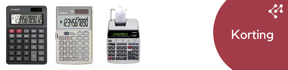 Canon rekenmachines met korting