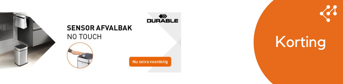 Durable afvalbak No Touch met korting
