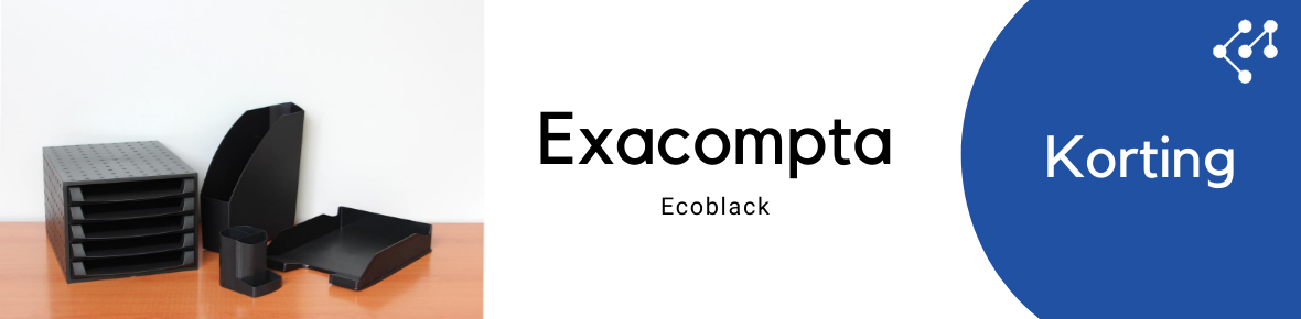 Exacompta Ecoblack bureau-accessoires met korting