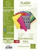 Flash 80  Pak van 100 inlegmappen - 100%gerecycleerd-22x31cm-chocoladebruin