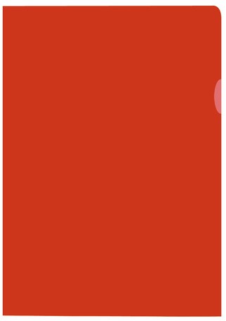 L-map Kangaro A4 PP 120 micron transp.generfd rood 10st.