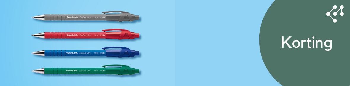 Super Korting op Paper Mate Flexgrip Ultra Balpen - Schrijf met Stijl en Comfort!