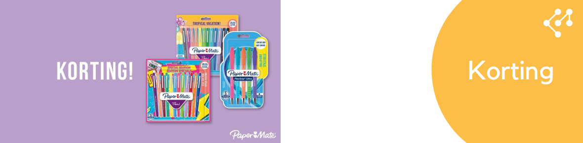 Paper Mate schrijfwaren met korting
