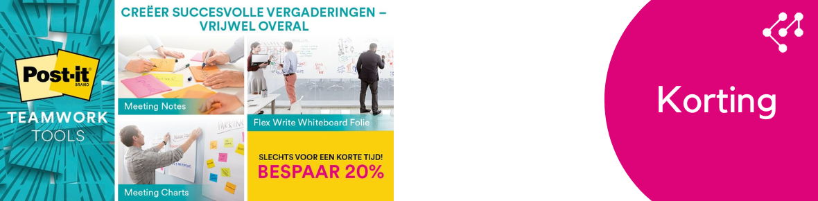 Post-it TeamWork Tools 20% korting